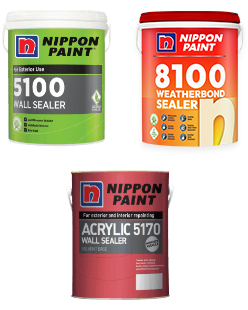 Nippon Acrylic 5170 Wall Sealer, Nippon 8000 Advance Sealer or Nippon 5100 Wall Sealer