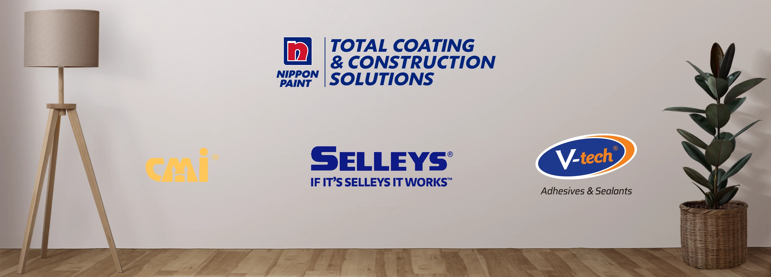 Logo display of Nippon Paint, showcasing 