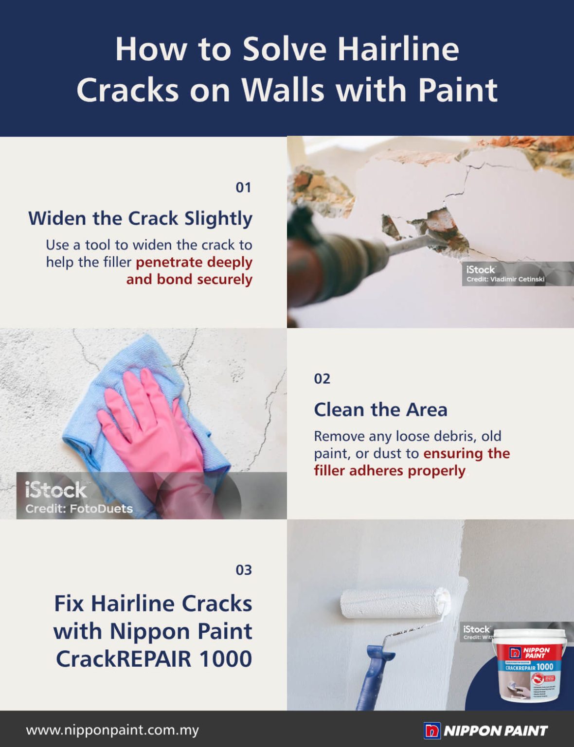 How to Solve Hairline Cracks on Walls with Paint | Nippon Paint
