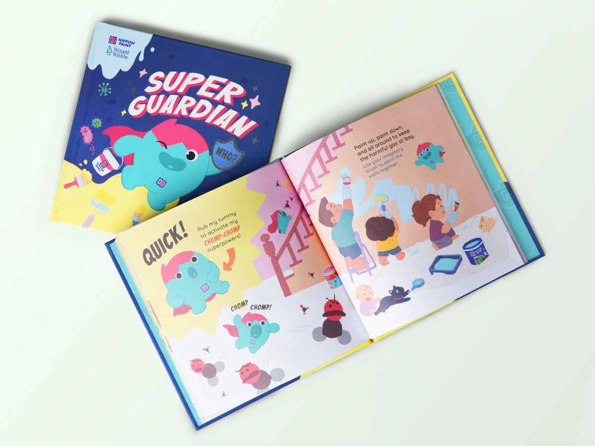 Colorful children's book titled 