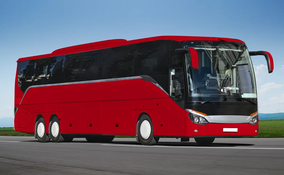 A red car's side view showcasing a sleek design, highlighting the vibrant finish achieved with Nippon Paint products for a stunning automotive look.