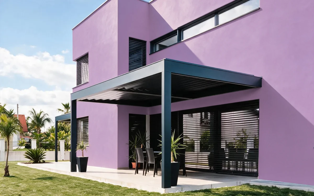 Nippon Paint's ADOLESCENCE color on different wall surfaces.