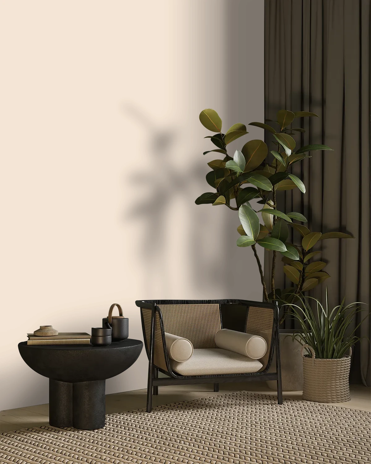 Nippon Paint's APRICOT CANDY color on a beautifully decorated wall.