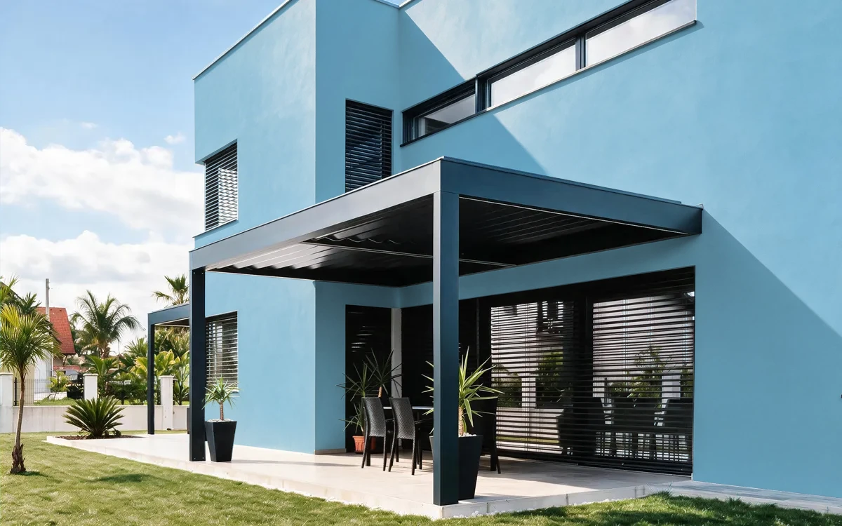 Nippon Paint's AQUA GLEAM color on different wall surfaces.