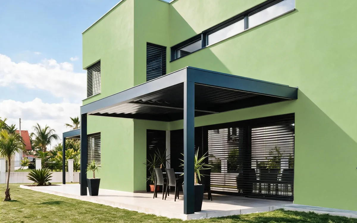 Nippon Paint's AQUARIUS GREEN color on different wall surfaces.