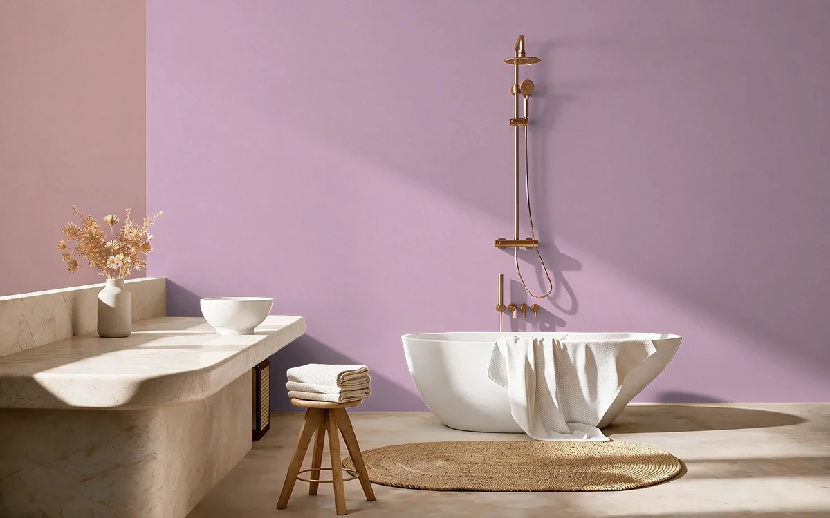 Nippon Paint's ARTISTS LOFT color on different wall surfaces.