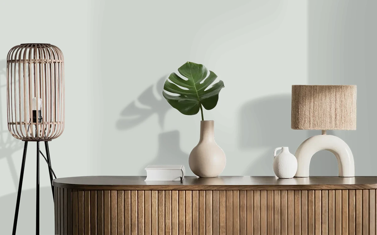 Nippon Paint's BANGLE color on different wall surfaces.