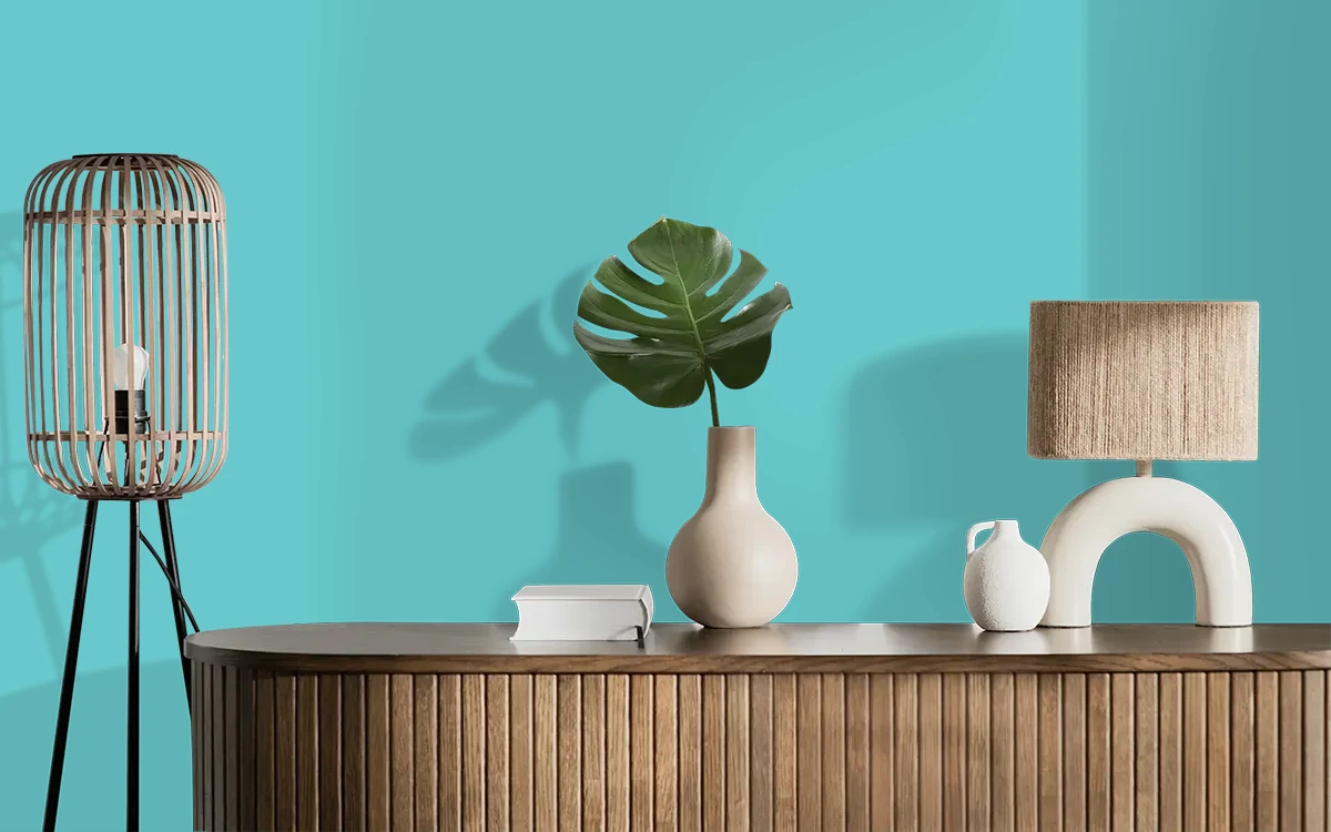 Nippon Paint's BEING ERNEST color on different wall surfaces.