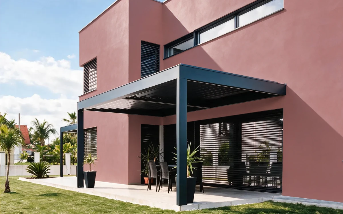 Nippon Paint's BERRY BLAZE color on different wall surfaces.