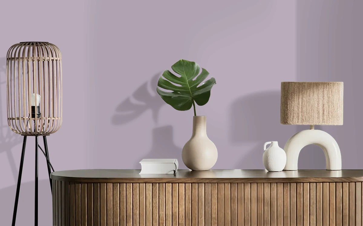 Nippon Paint's BILLOWS color on different wall surfaces.