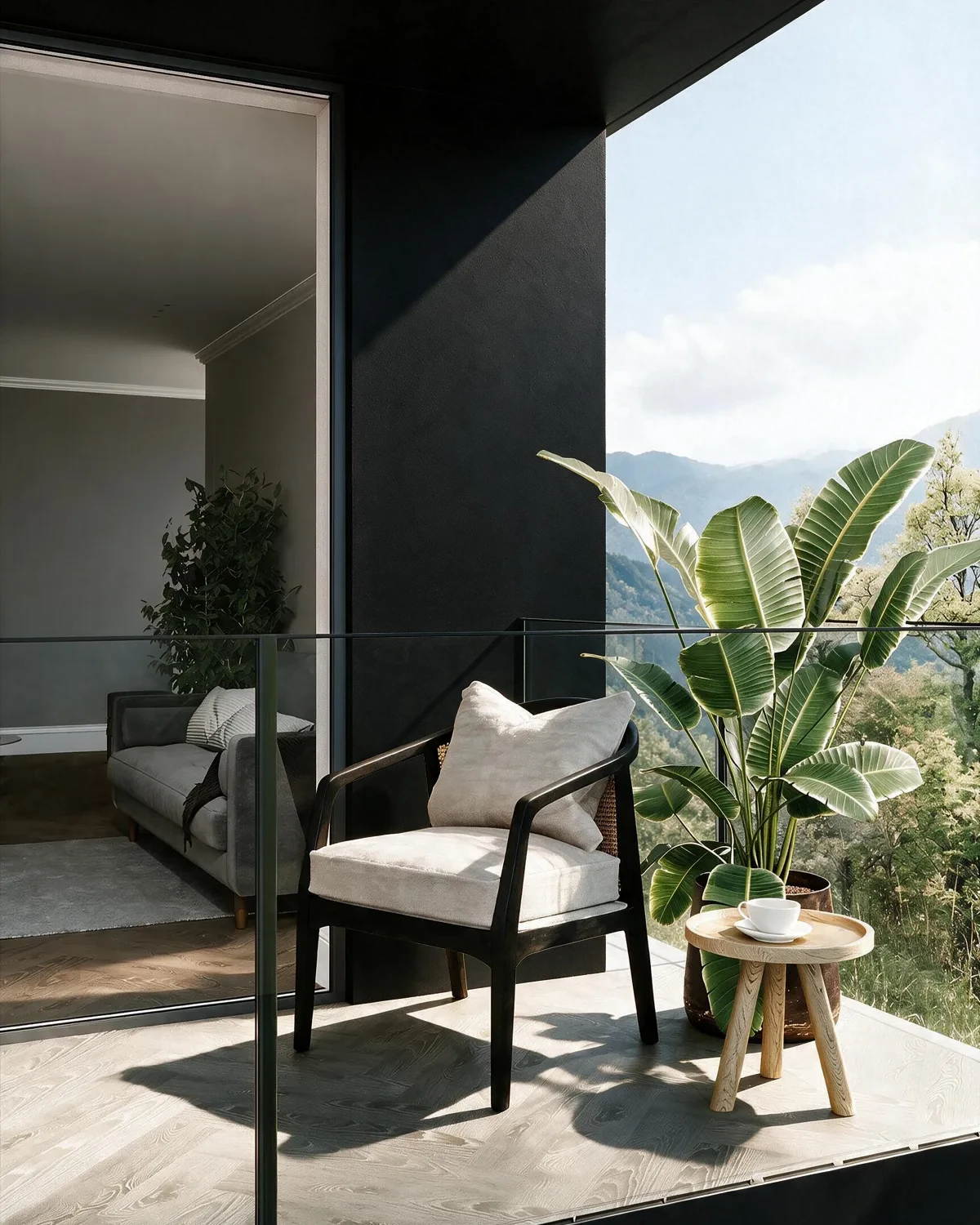 Nippon Paint's BLACK color on a beautifully decorated wall.