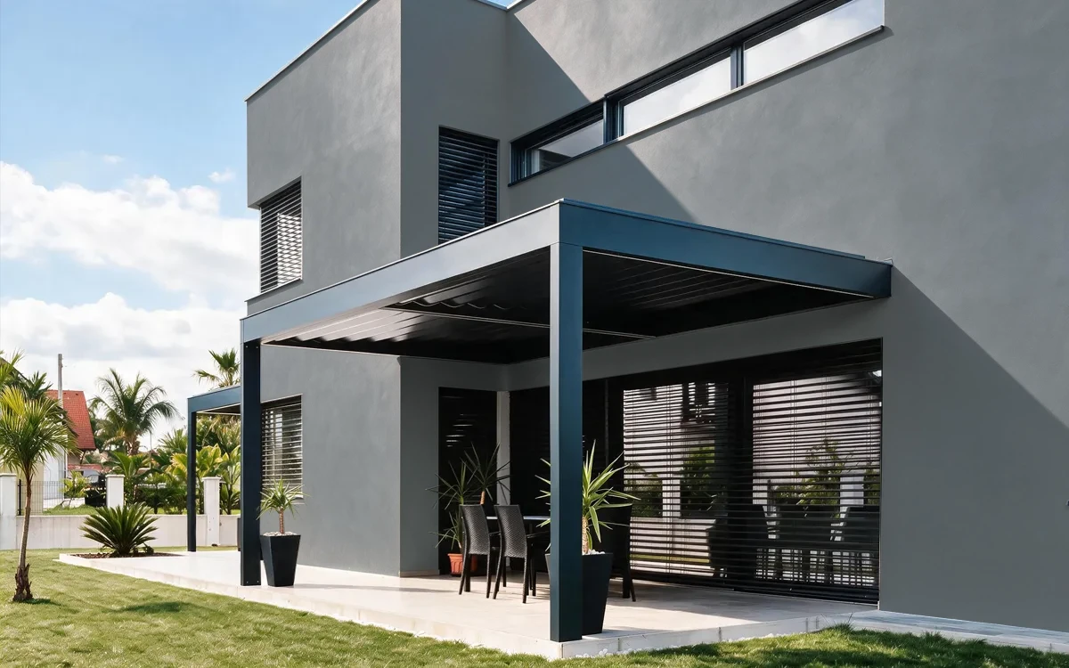 Nippon Paint's BLACK BOX color on different wall surfaces.