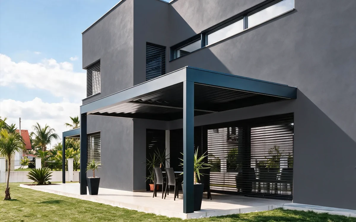Nippon Paint's BLACK JACK color on different wall surfaces.