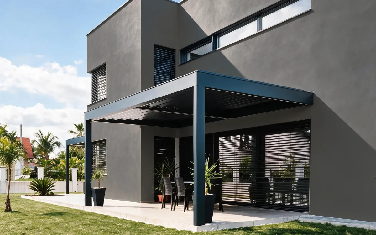Nippon Paint's BLACK SMOKE color on different wall surfaces.