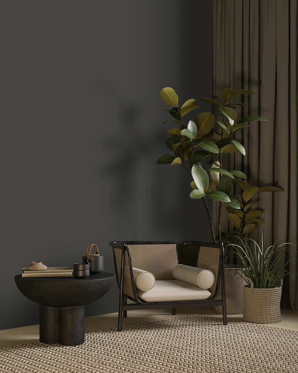 Nippon Paint's BLINDFOLD color on a beautifully decorated wall.