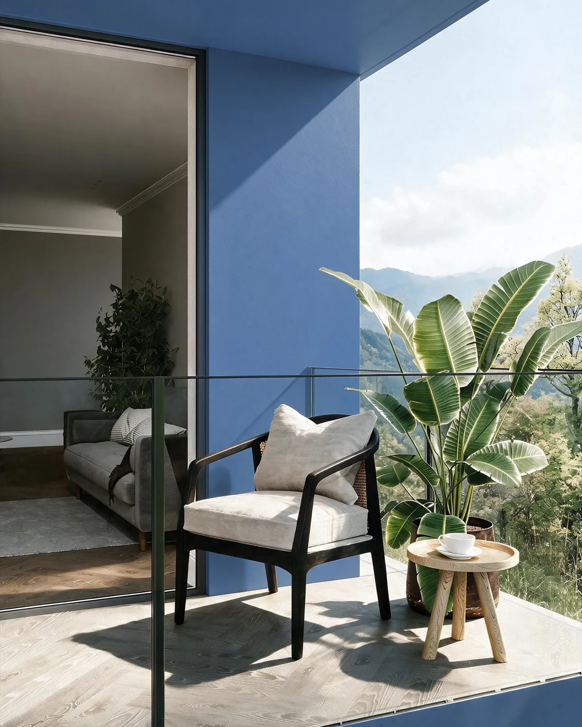 Nippon Paint's BLUE AWARD color on a beautifully decorated wall.