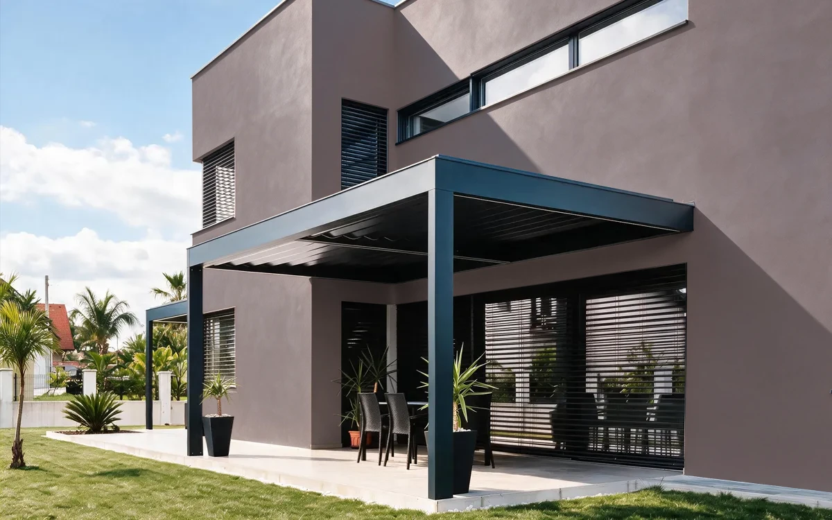 Nippon Paint's BRICK SPICE color on different wall surfaces.