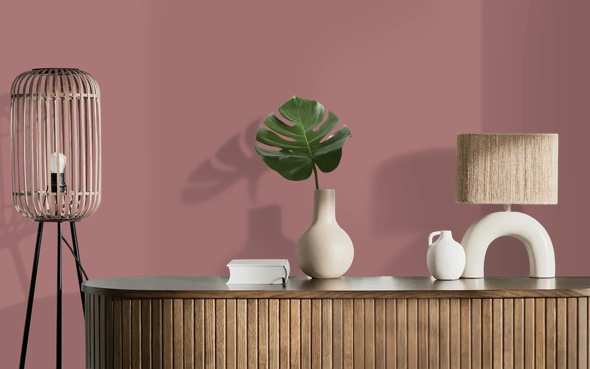 Nippon Paint's BRICKWORK color on different wall surfaces.