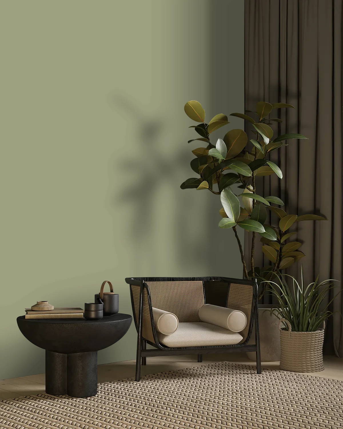 Nippon Paint's BRITTANY color on a beautifully decorated wall.
