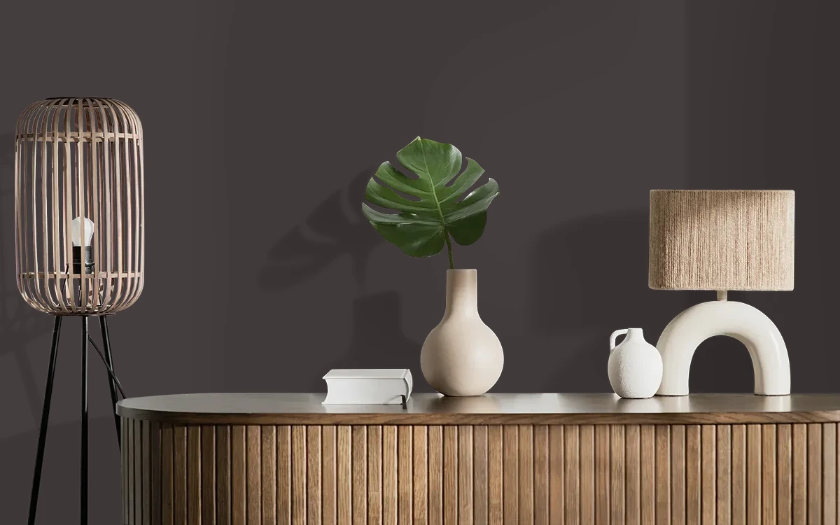 Nippon Paint's BRONZE ZEST color on different wall surfaces.