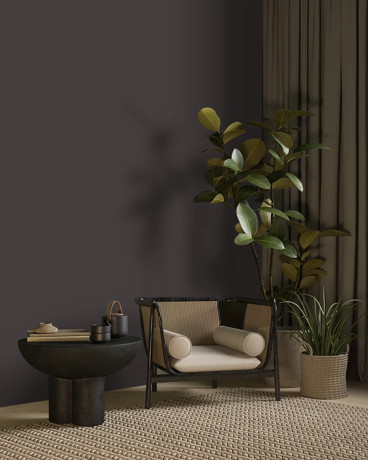 Nippon Paint's BRONZE ZEST color on a beautifully decorated wall.
