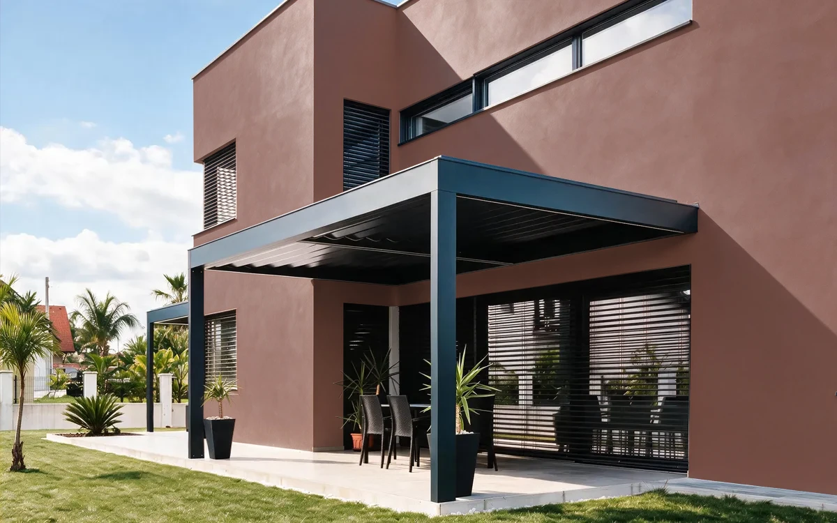 Nippon Paint's BROWN BAILEY color on different wall surfaces.
