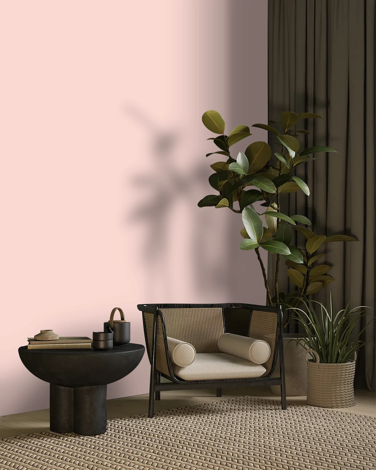 Nippon Paint's CANDILICIOUS color on a beautifully decorated wall.