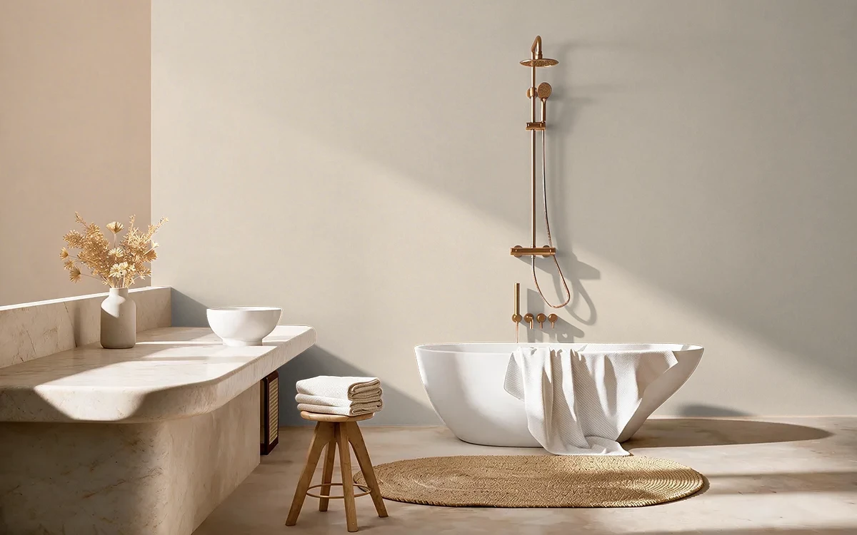 Nippon Paint's CARROT SPARK color on different wall surfaces.