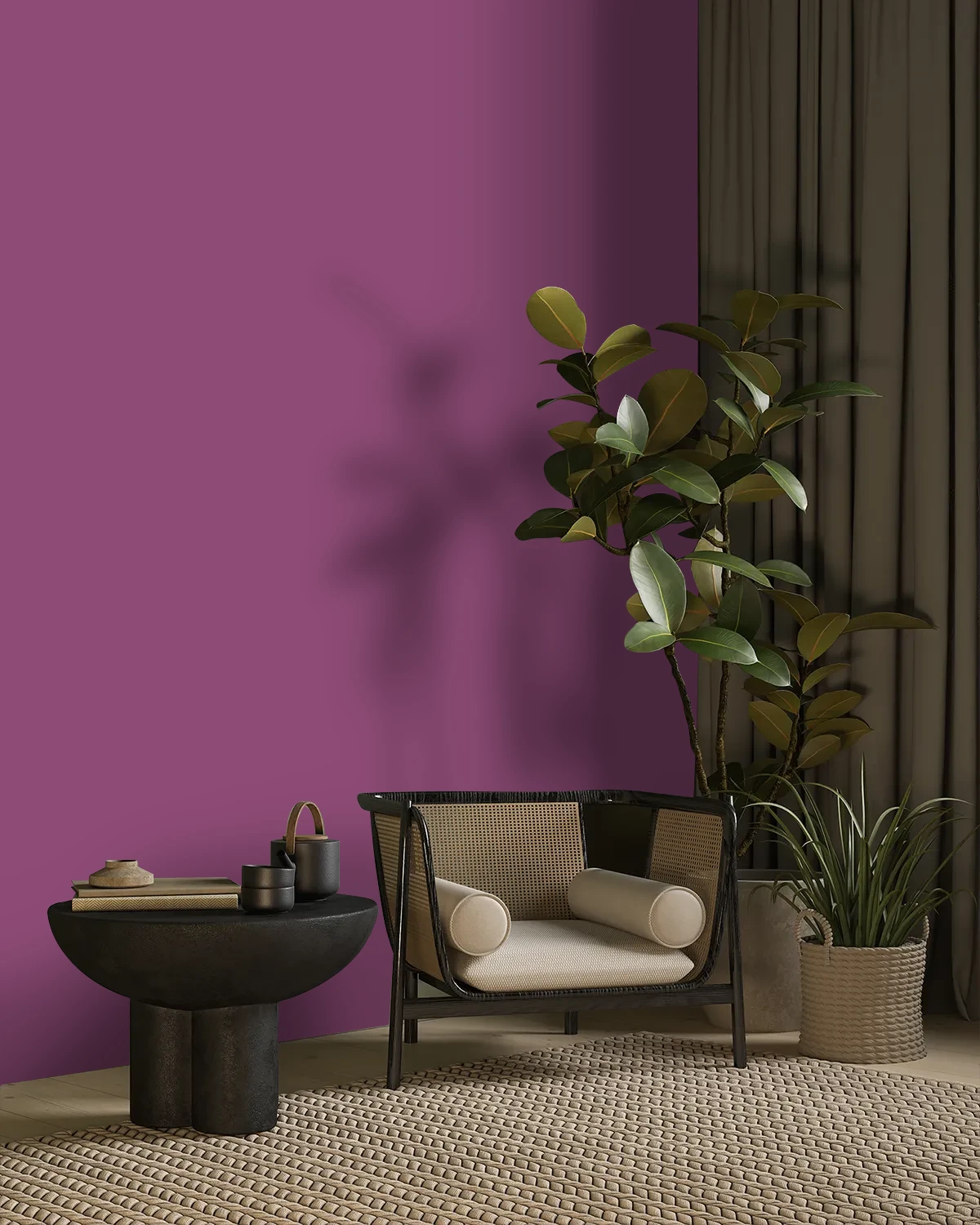 Nippon Paint's CELEBRITY color on a beautifully decorated wall.