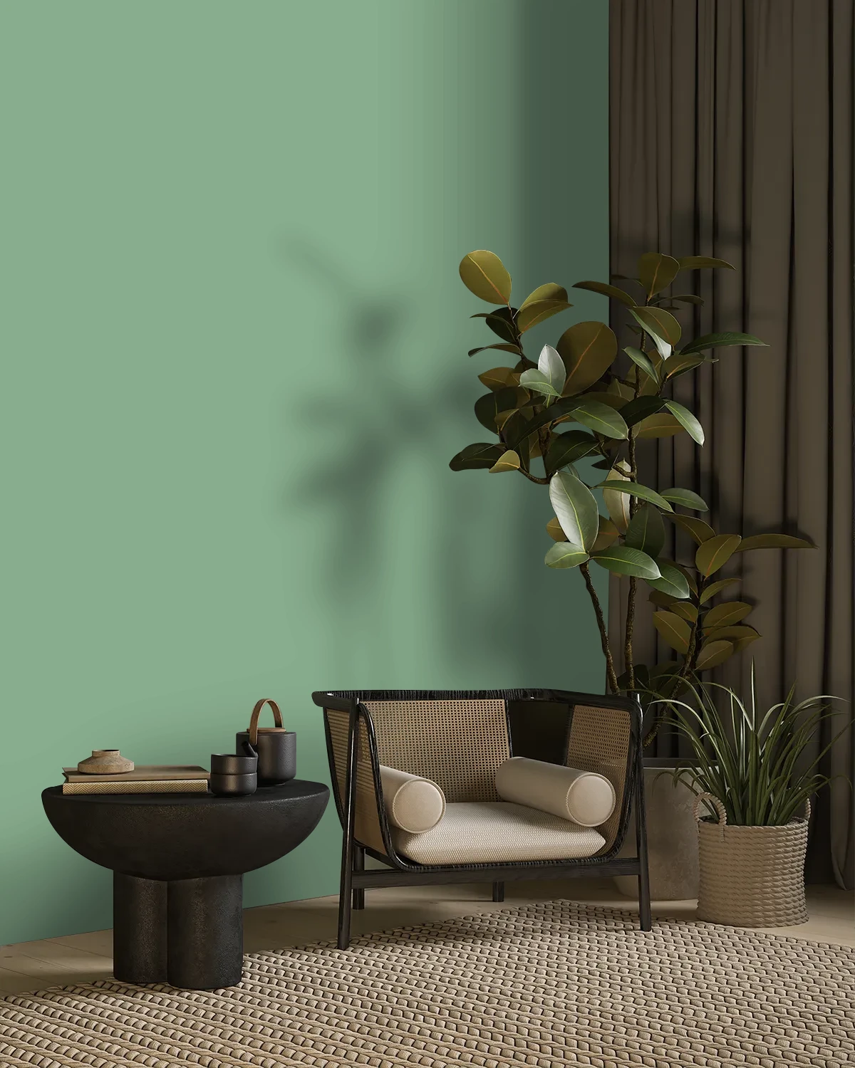 Nippon Paint's CHAMELEON color on a beautifully decorated wall.