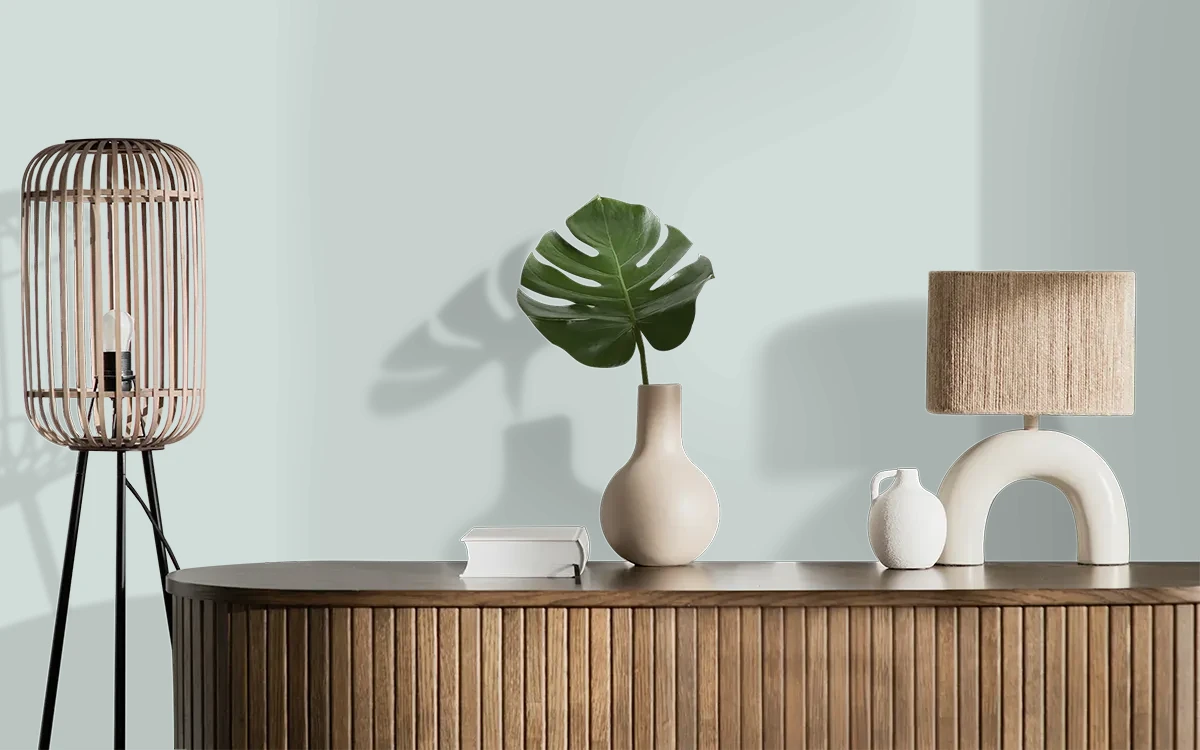 Nippon Paint's CHEERING color on different wall surfaces.