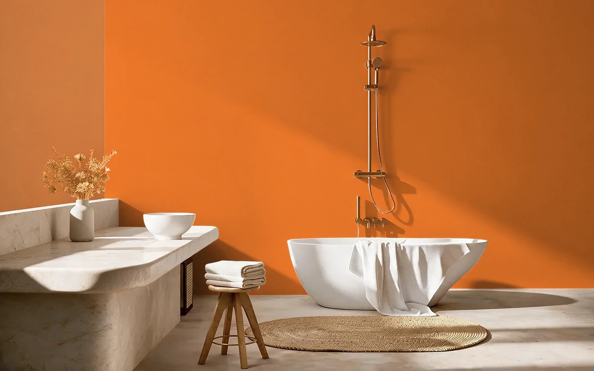 Nippon Paint's CHEETAH SPOTS color on different wall surfaces.