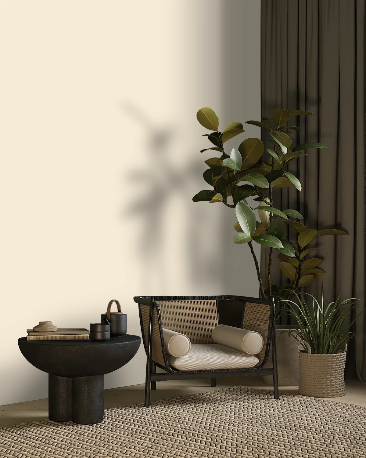 Nippon Paint's CLEAN CANVAS color on a beautifully decorated wall.