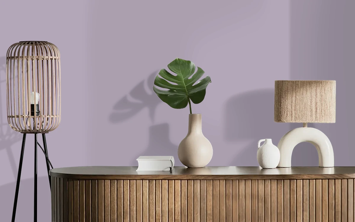 Nippon Paint's CONCORD AURA color on different wall surfaces.