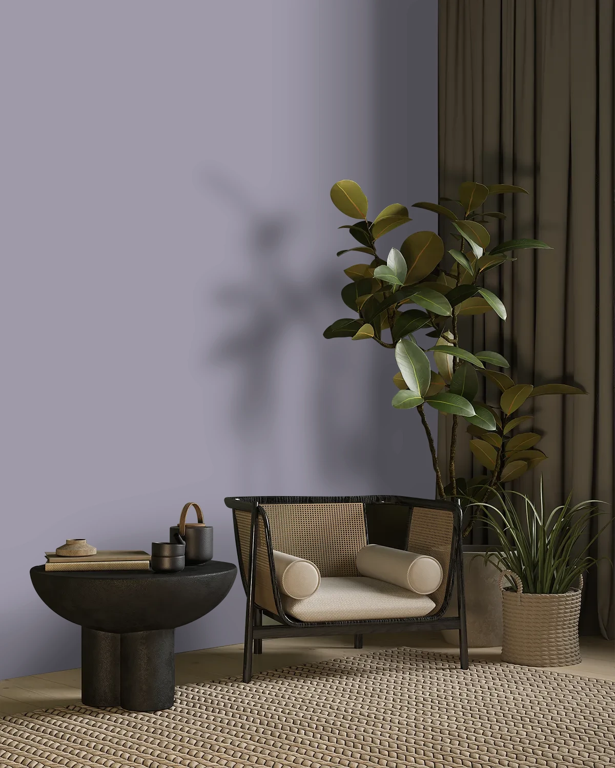 Nippon Paint's CONCORD MIST color on a beautifully decorated wall.