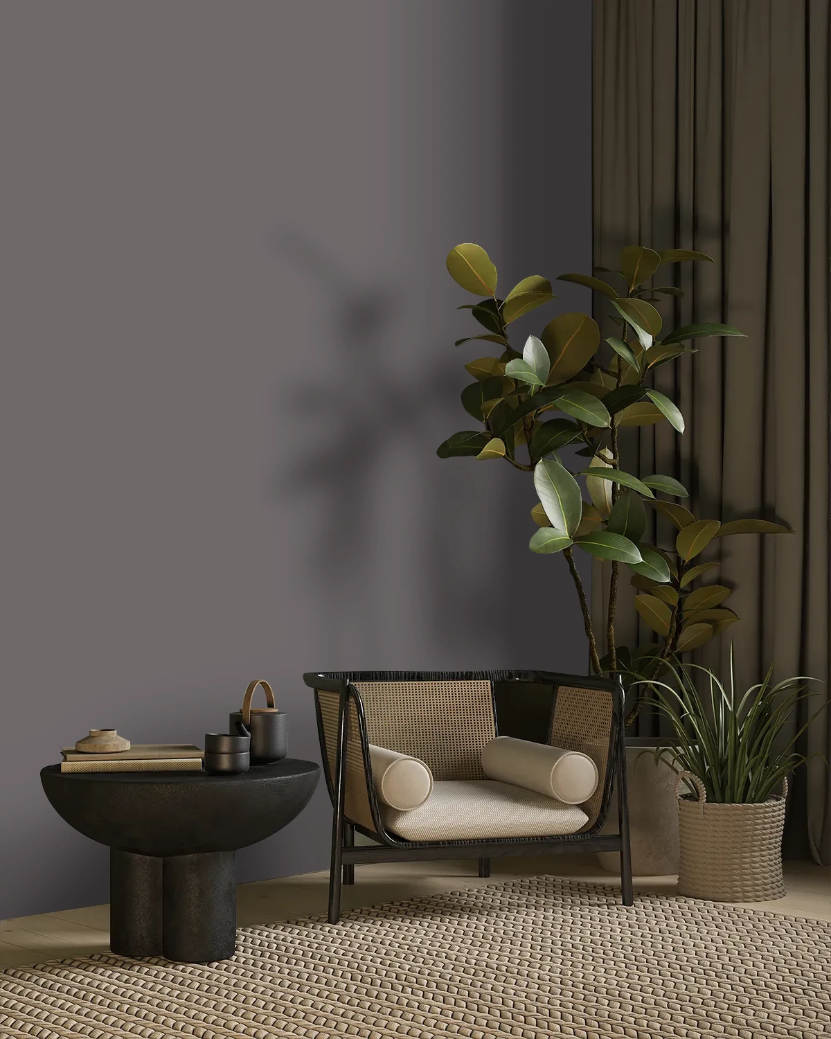 Nippon Paint's COPPER HUES color on a beautifully decorated wall.