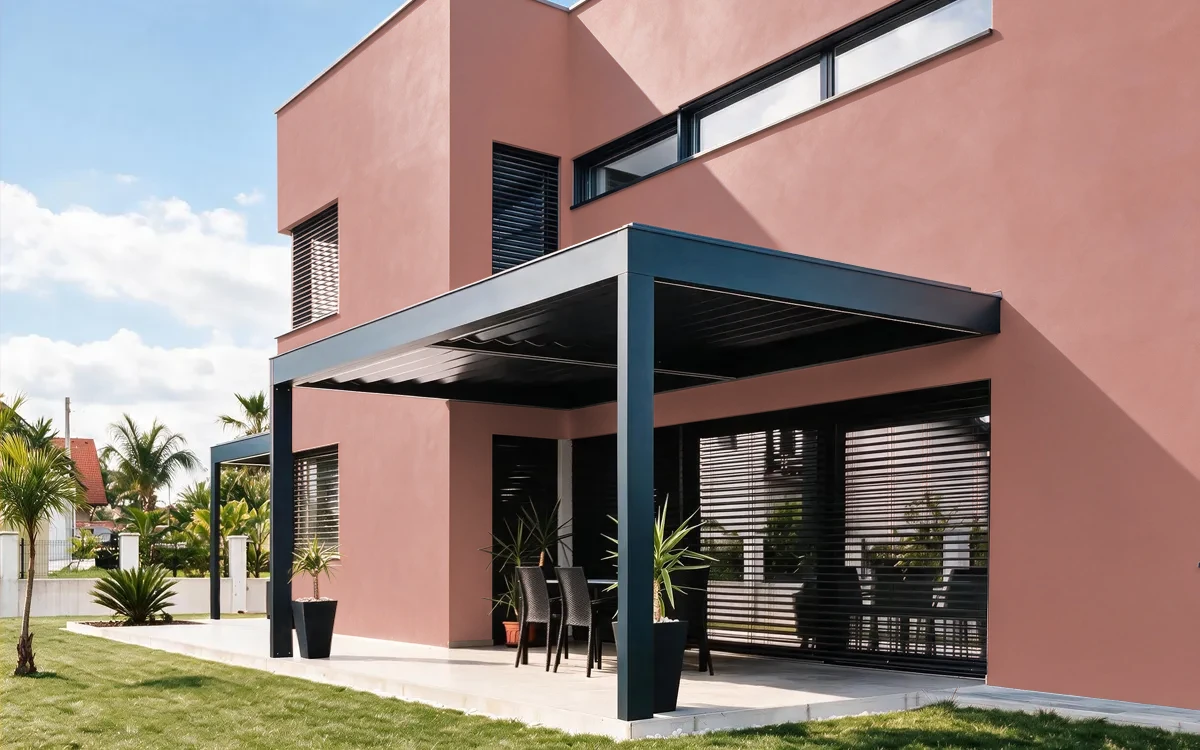 Nippon Paint's COPPERY TONE color on different wall surfaces.
