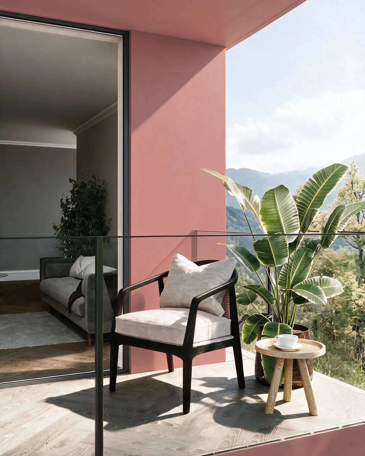 Nippon Paint's CORAL COVE color on a beautifully decorated wall.