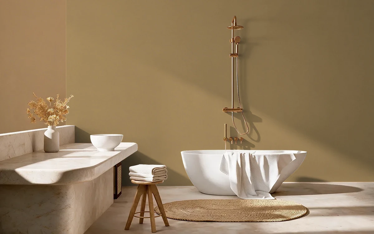 Nippon Paint's COUNTERTOP color on different wall surfaces.