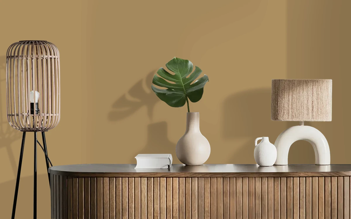 Nippon Paint's COUNTERTOP color on different wall surfaces.