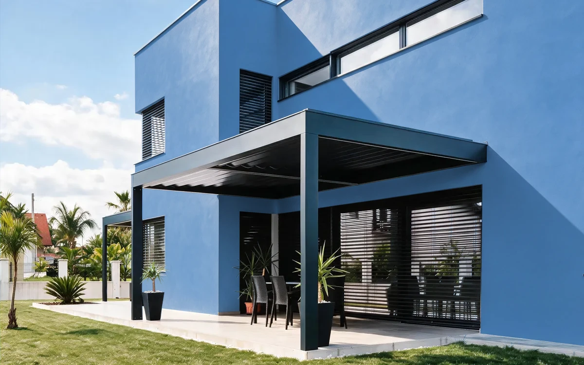 Nippon Paint's CUSCADING WATERFALL color on different wall surfaces.