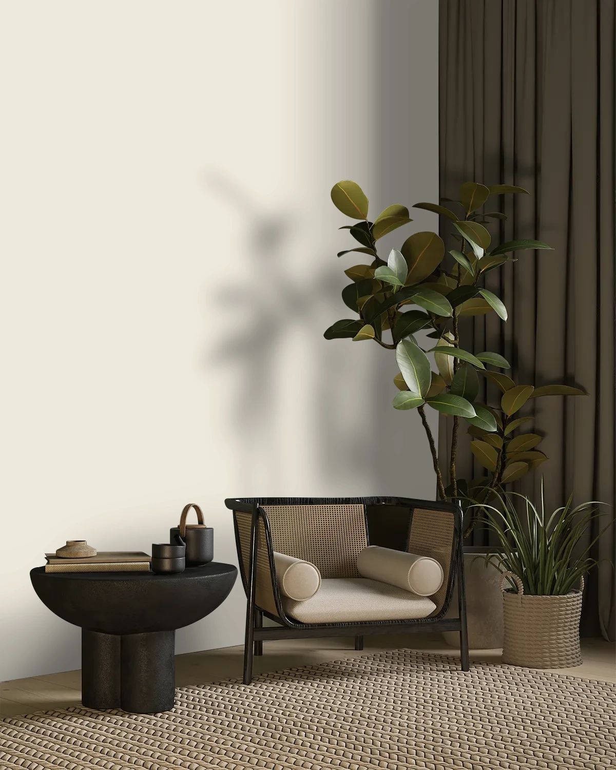 Nippon Paint's DANDELION DESIRE color on a beautifully decorated wall.