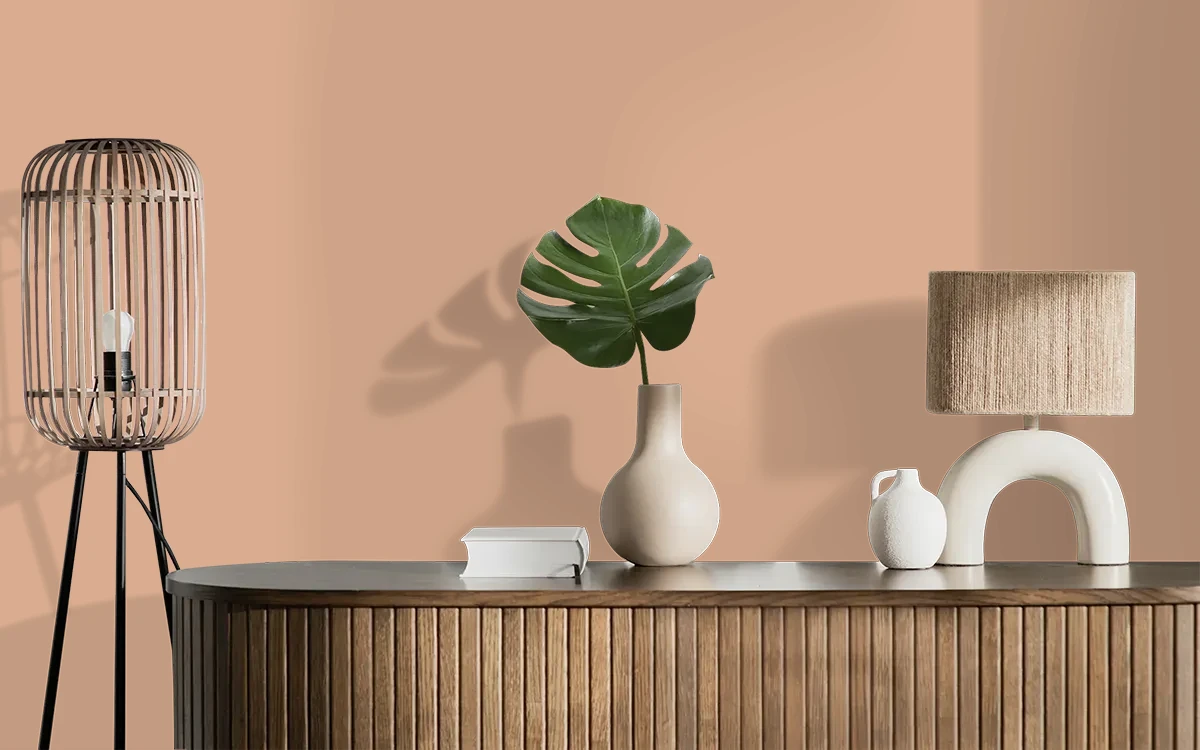 Nippon Paint's DELTA color on different wall surfaces.