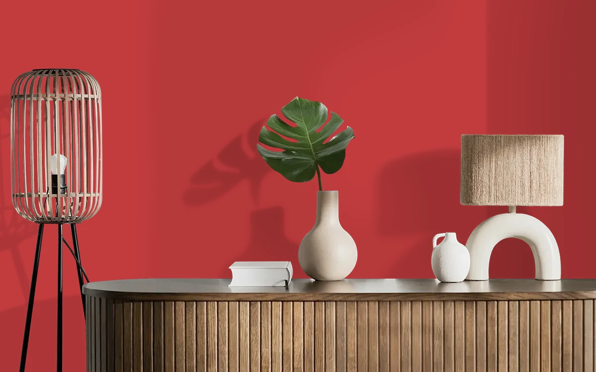 Nippon Paint's DIVA color on different wall surfaces.