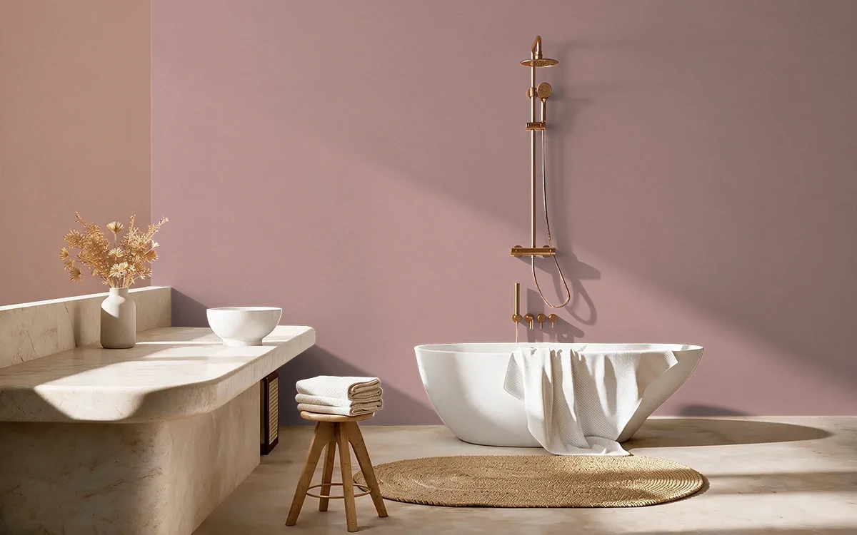 Nippon Paint's EARTHLING color on different wall surfaces.