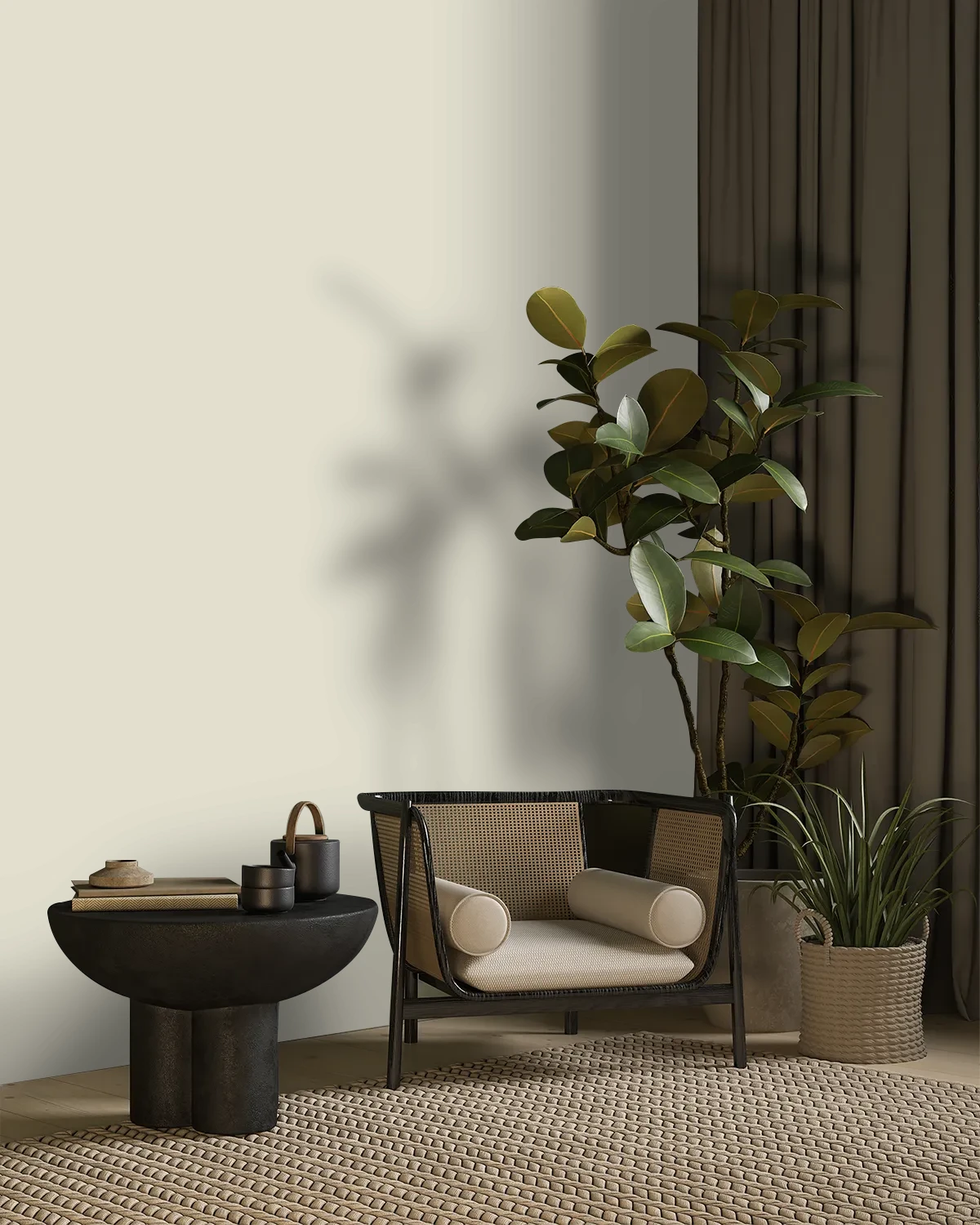 Nippon Paint's EGGSHELL color on a beautifully decorated wall.