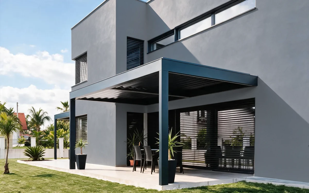Nippon Paint's EMPIRE GRAY color on different wall surfaces.