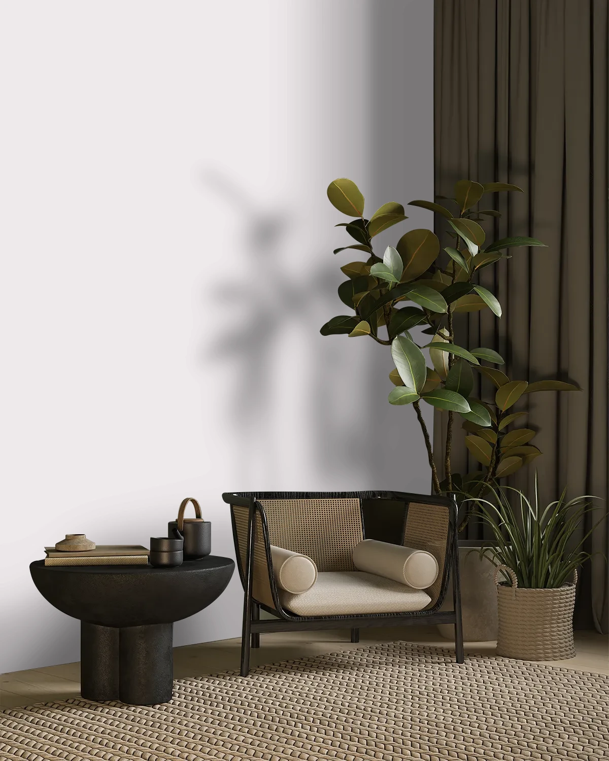 Nippon Paint's ENLIGHTENED color on a beautifully decorated wall.