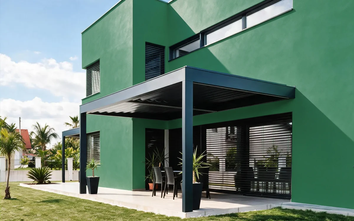 Nippon Paint's EUCALYPTUS EMBER color on different wall surfaces.