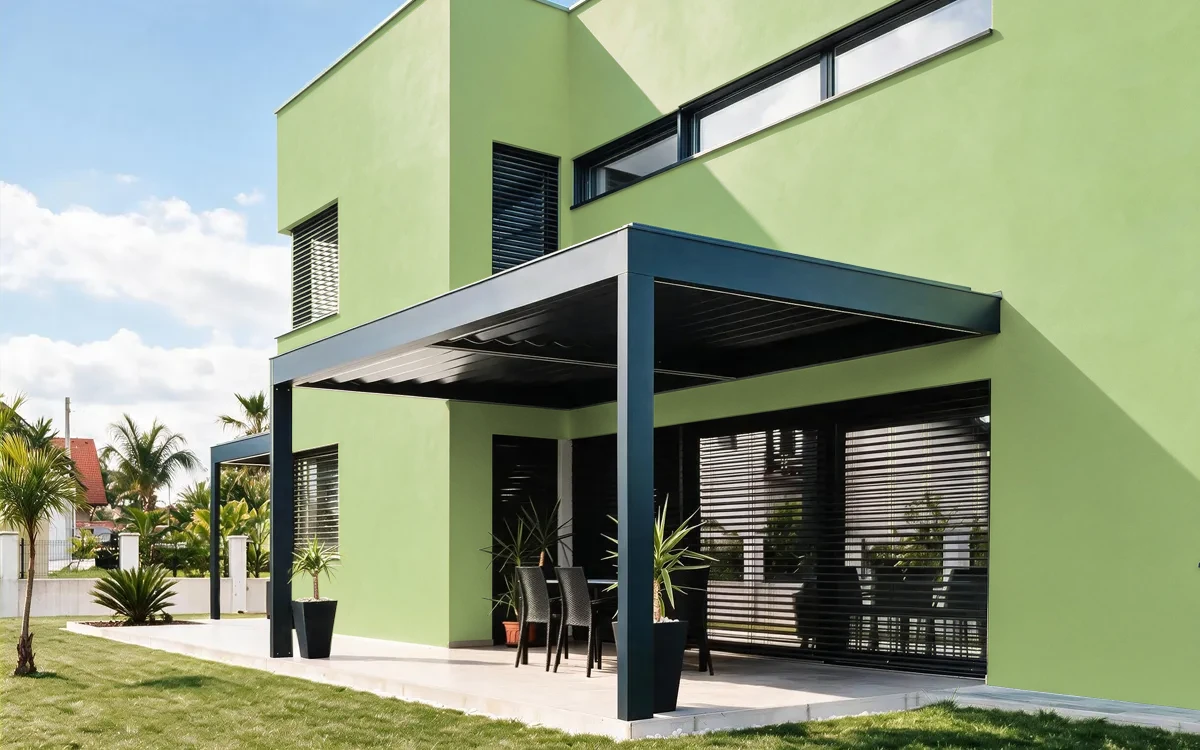 Nippon Paint's EXCLUSIVE GREEN color on different wall surfaces.